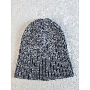 Under Armour Cable Knit Beanie Heather Gray Womens